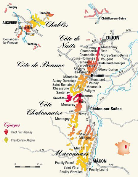 Maps - The wines of Chablis